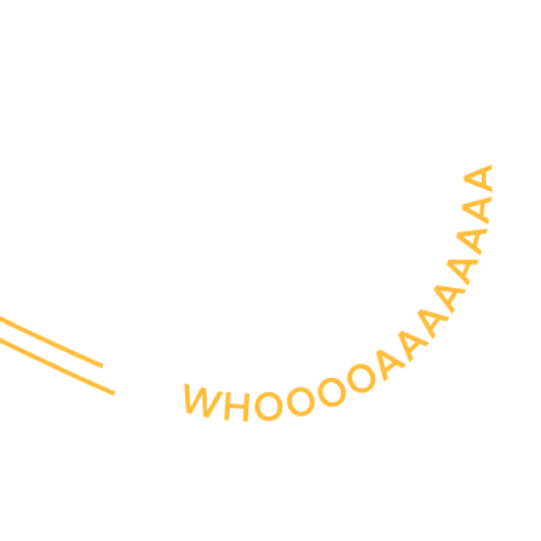 Animated text that says 'Whoaaaaaa'